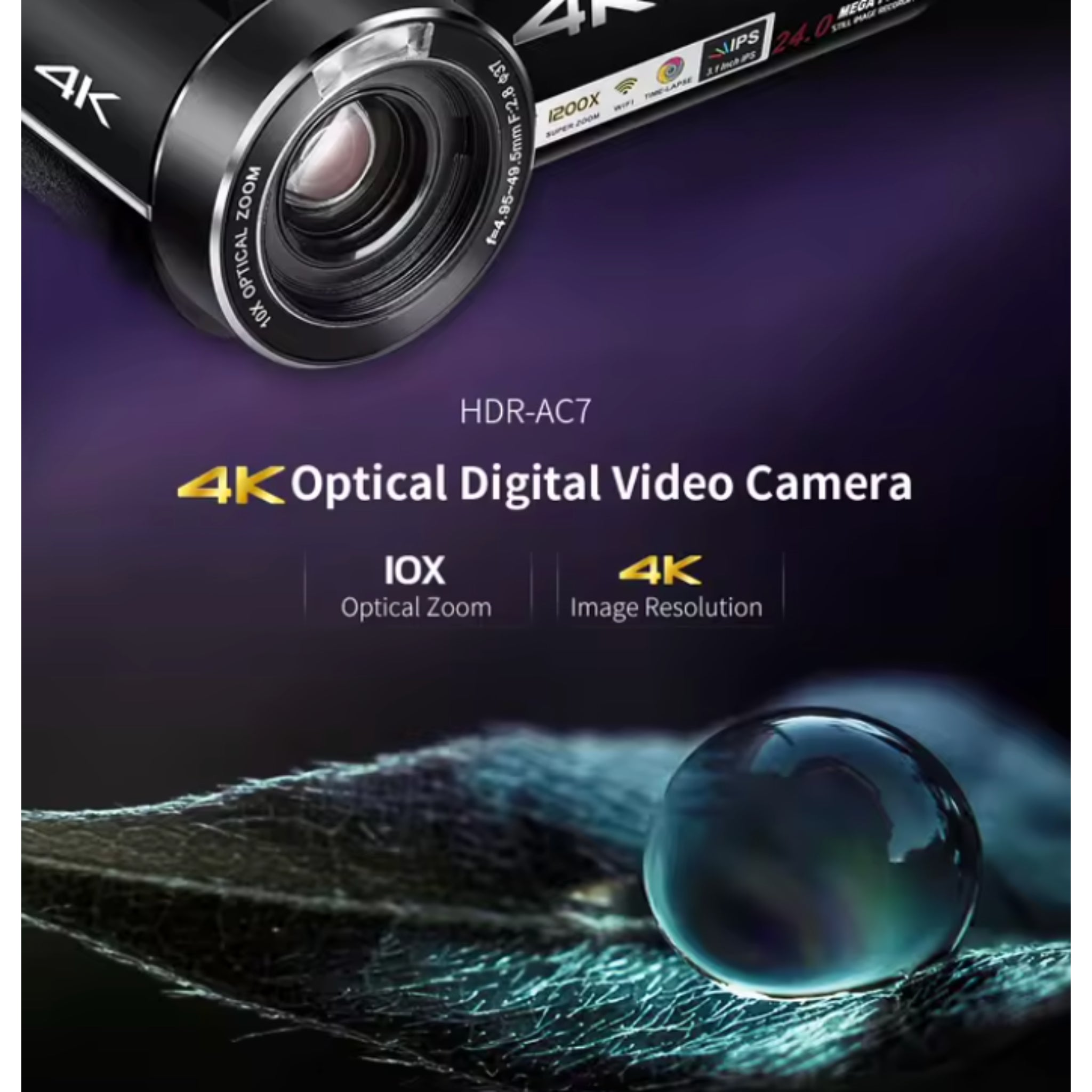 Aurevox CinePro X10 4K Camcorder