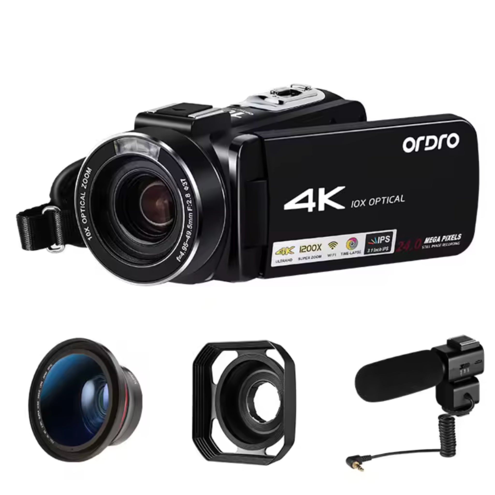 Aurevox CinePro X10 4K Camcorder